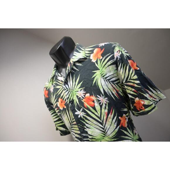 Vans Hawaiian Button Up Dress Shirt Skateboard Short Sleeve Mens Size Medium - Picture 1 of 7